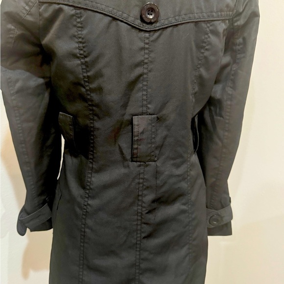 Miss London Size Small Button down Black lightweight trench jacket - Picture 5 of 13